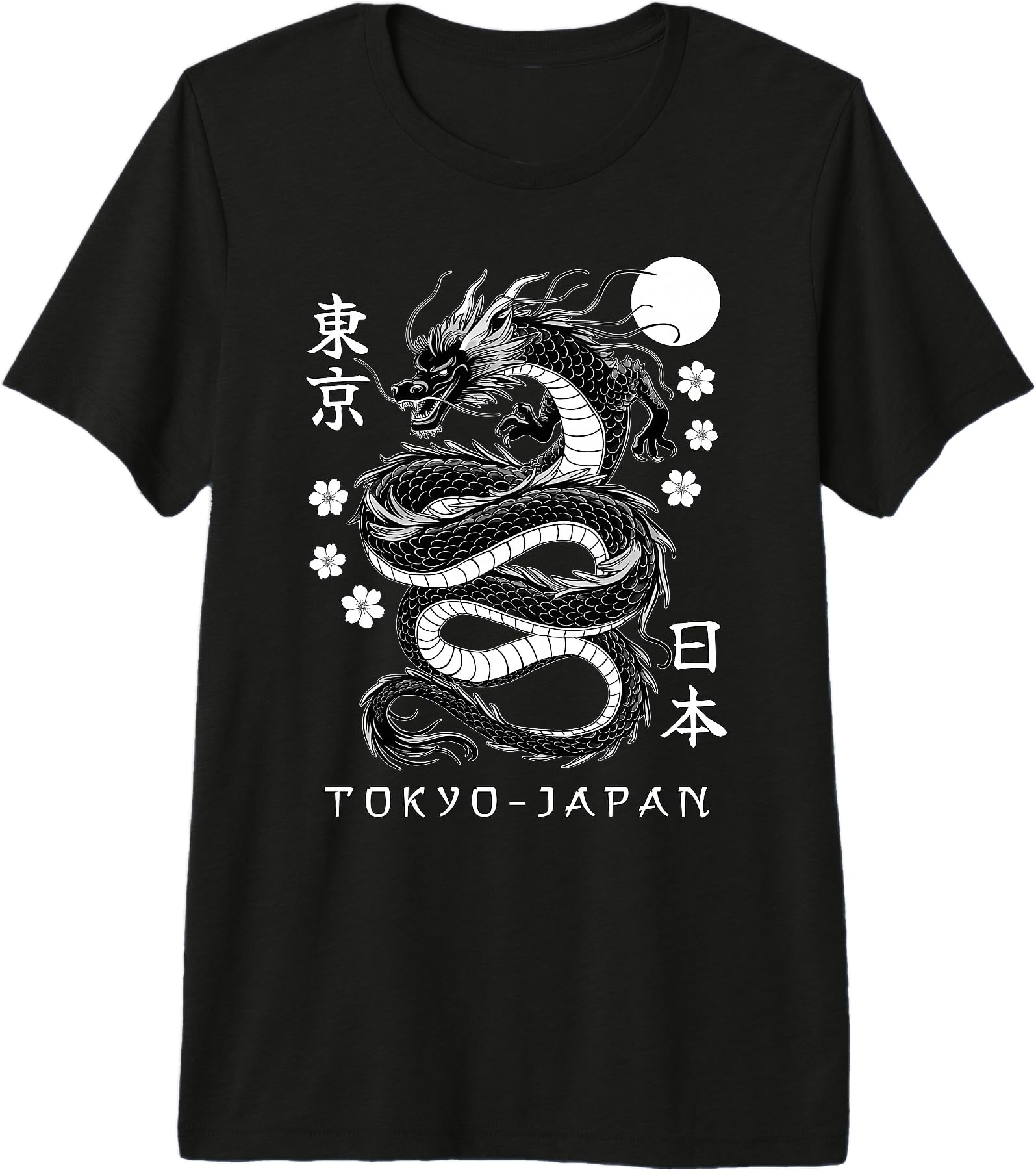 Japanese Dragon Tokyo Japan 80's Asian Mythical Anime Tattoo Premium Tri-Blend