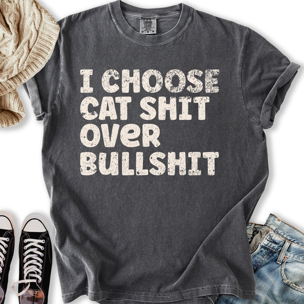 I Choose Cat Shit T Long Sleeve Trendy Collection