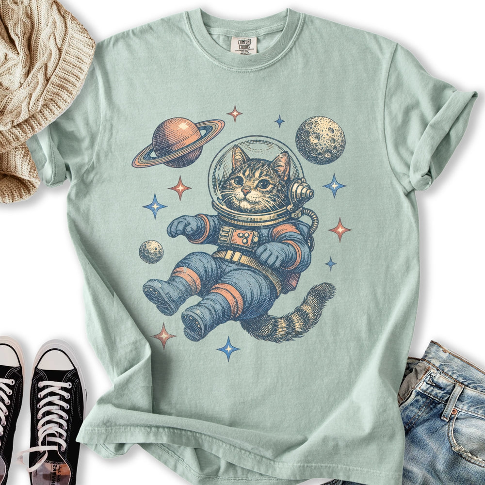 Space Cat T Tank Top Premium Outfit