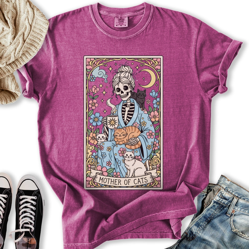Mother Cats Tarot T Long Sleeve Vintage Design