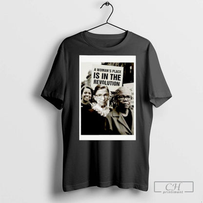 Womans Place Is Revolution Ornaments T Shirts Shirt Designer Merch