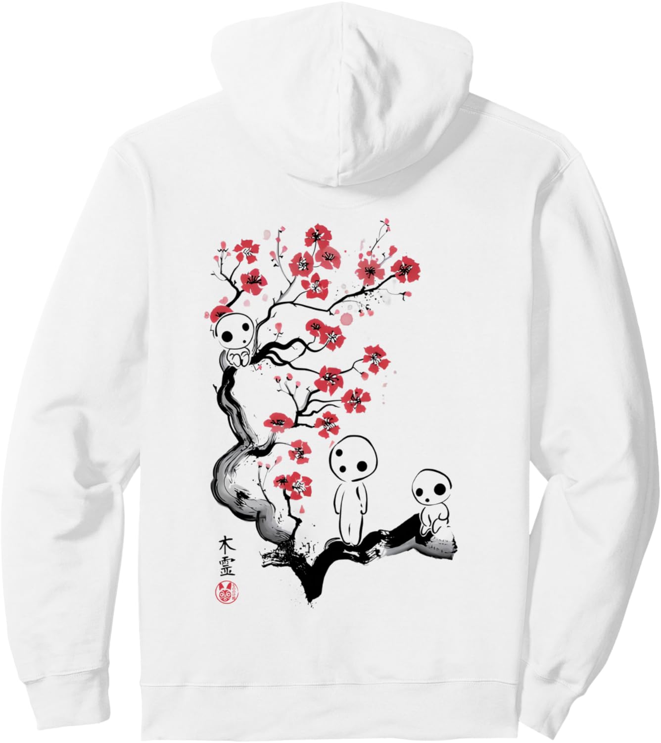 Kodama Japanese Ghosts Japan Fairy Tale Pullover Hoodie