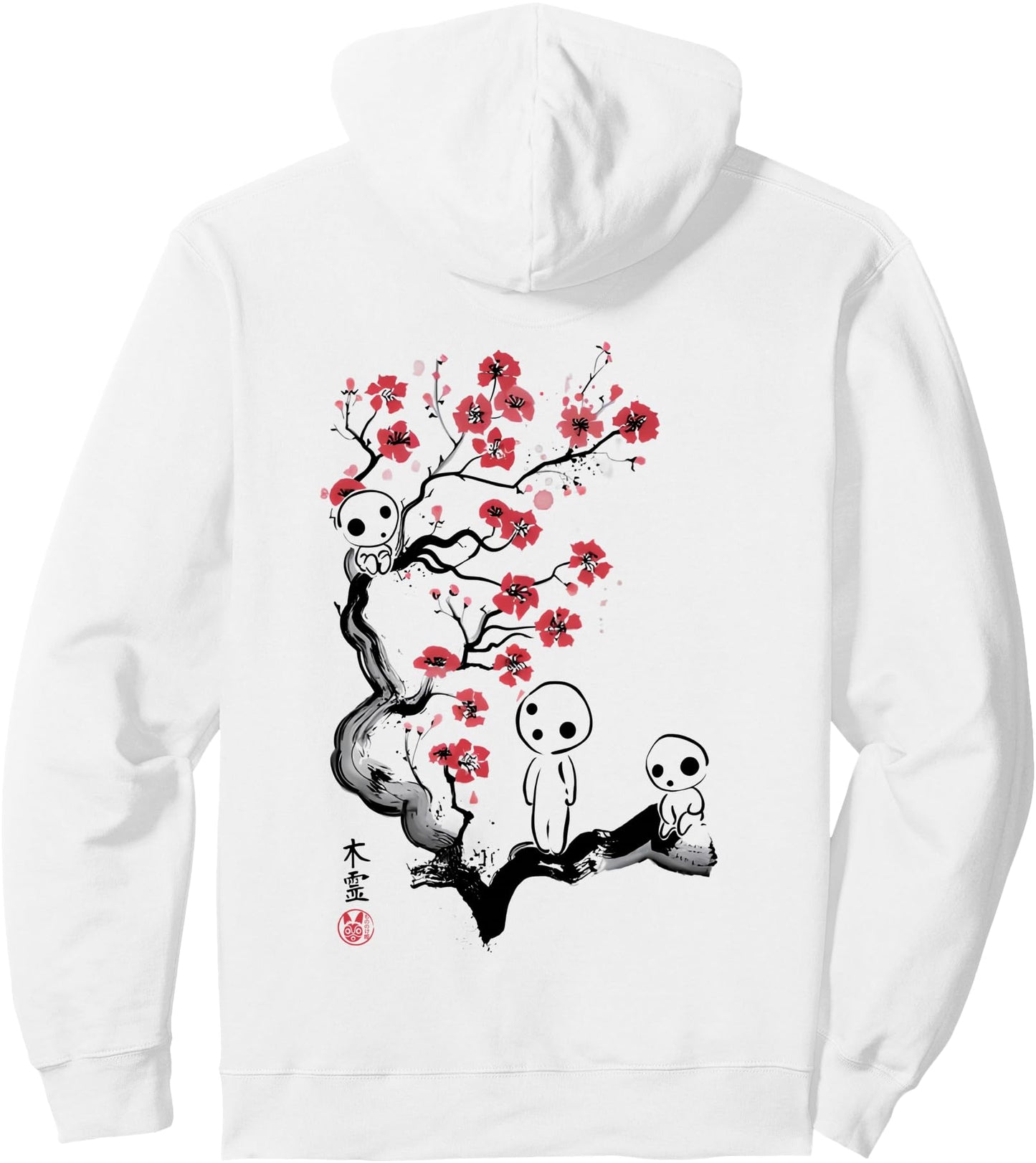 Kodama Japanese Ghosts Japan Fairy Tale Pullover Hoodie