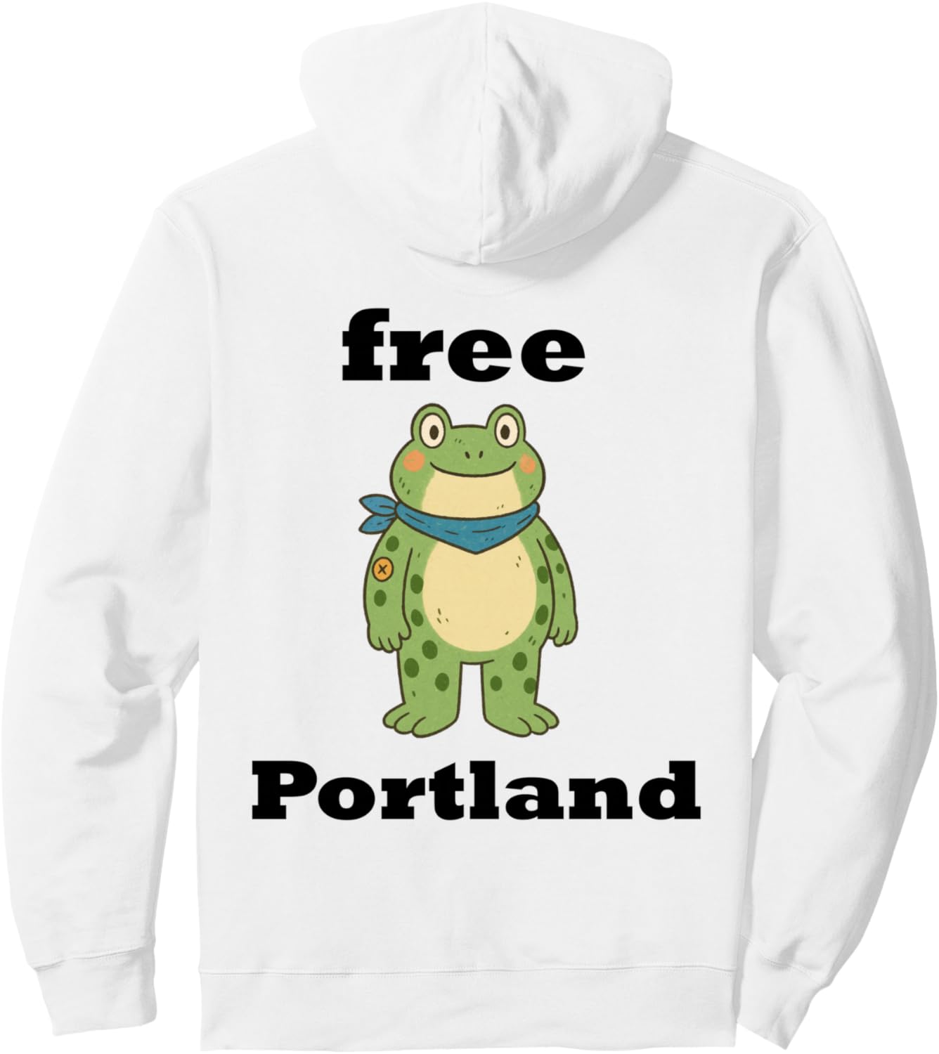 Portland Frog Protest Pullover Hoodie