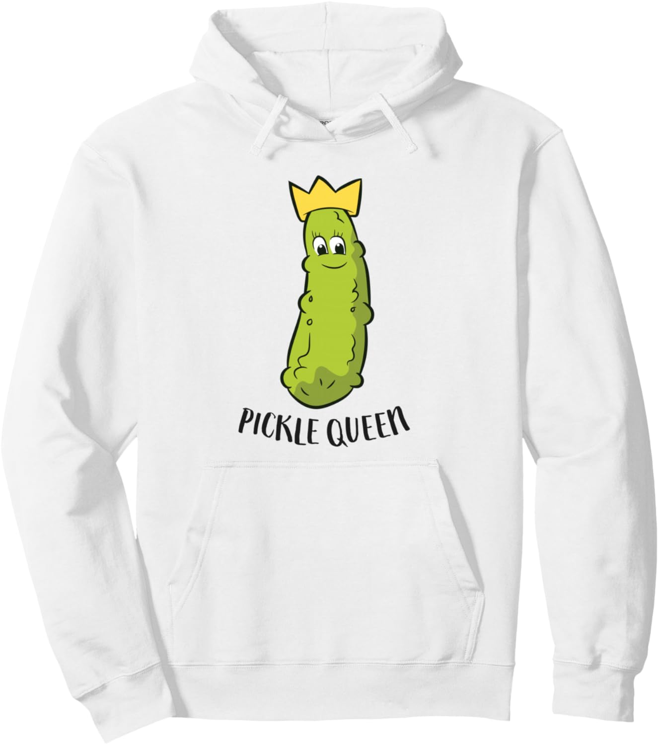 Pickle Queen Funny Cucumber Pickle Girl Pullover Hoodie