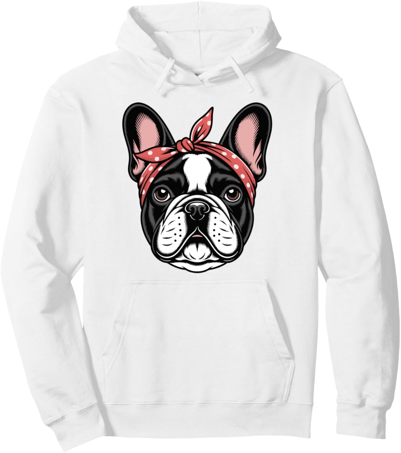 Girl French Bulldog Pullover Hoodie