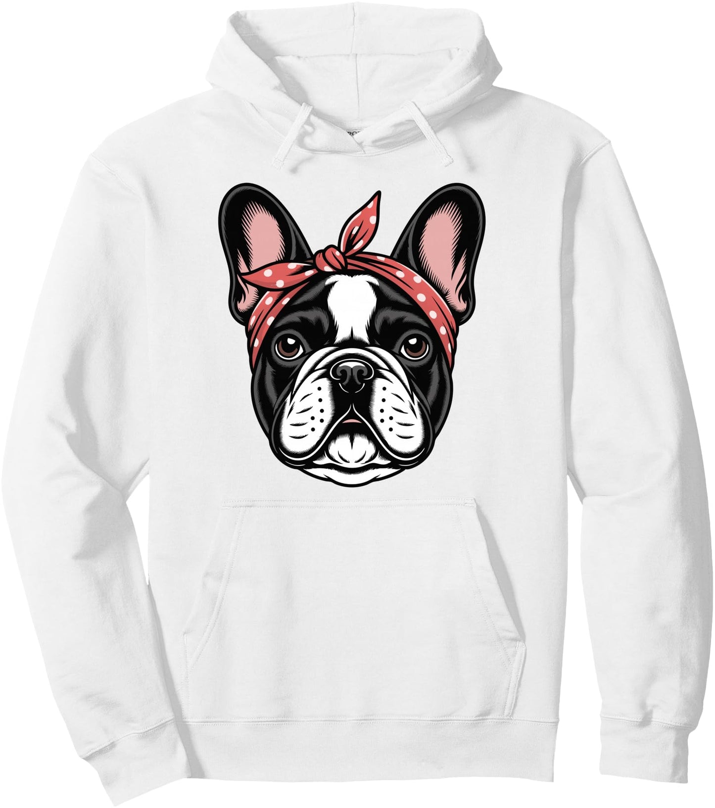 Girl French Bulldog Pullover Hoodie