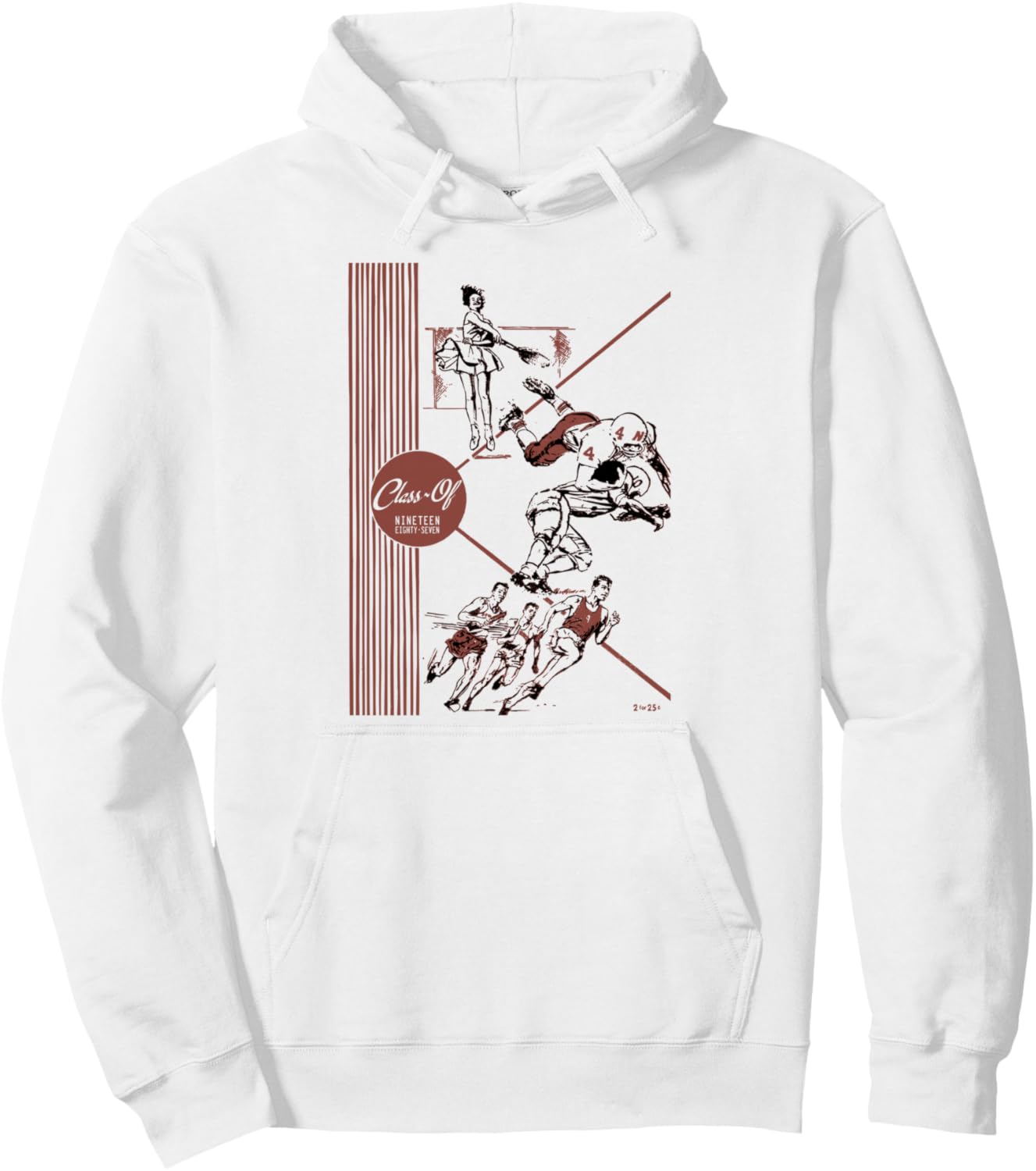 Gen X Class of 1987 Old School Retro Vintage Nostalgia Pullover Hoodie
