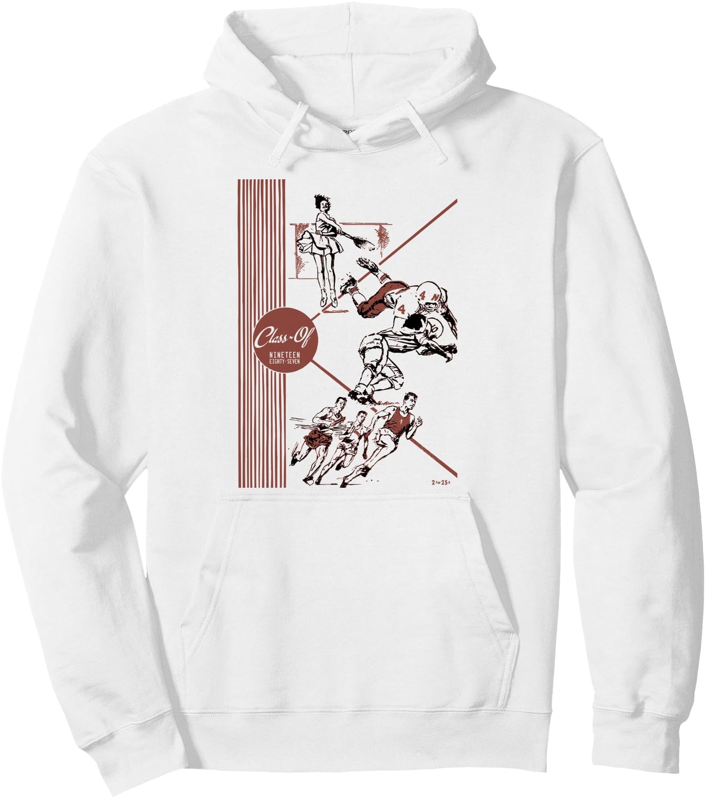 Gen X Class of 1987 Old School Retro Vintage Nostalgia Pullover Hoodie
