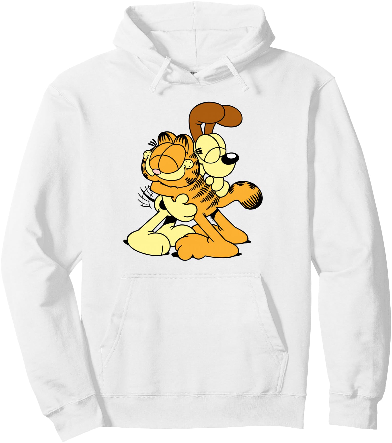 Garfield & Odie Hugging Cute Cartoon Cat and Dog Pullover Hoodie