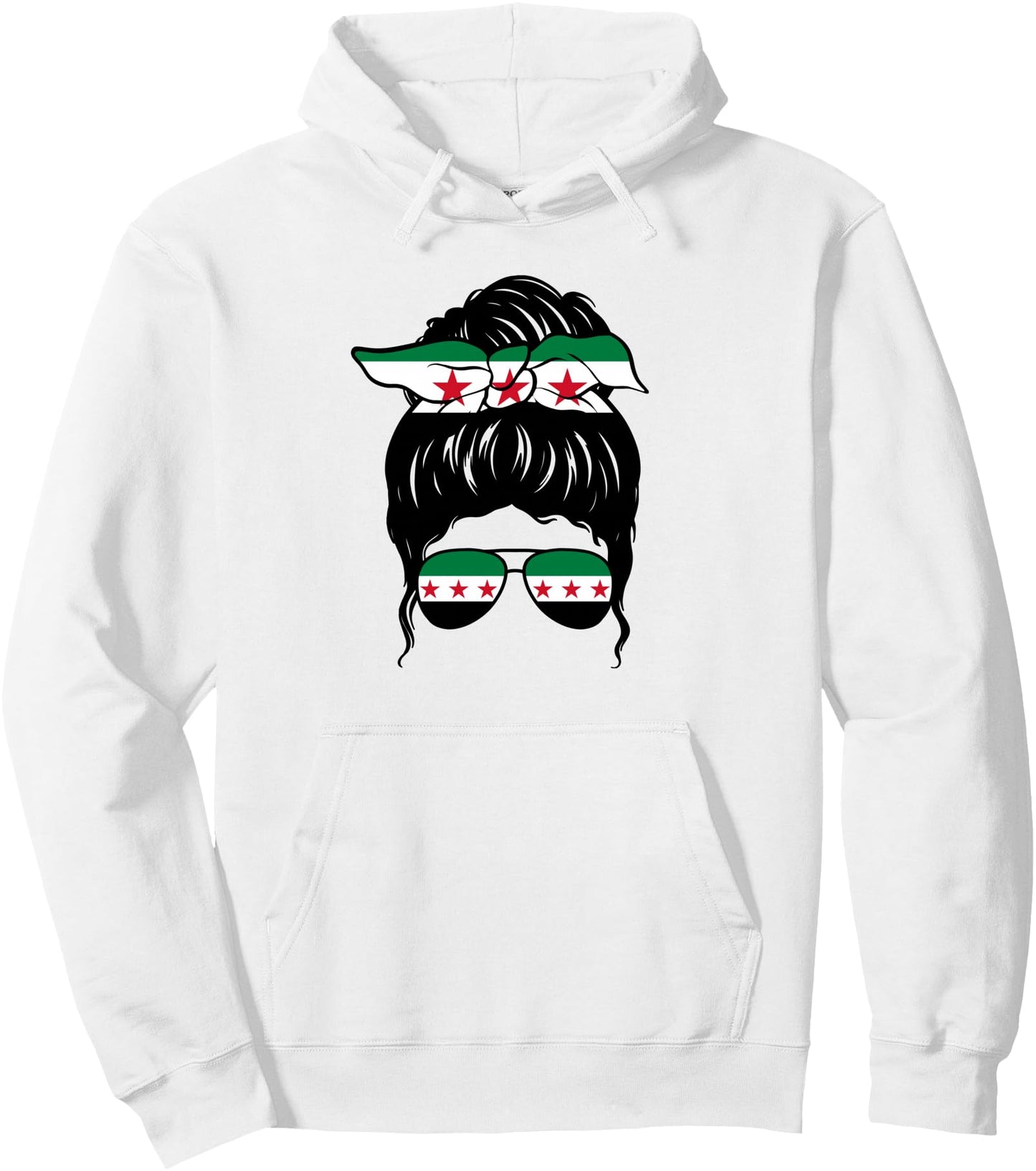 Syrian Girl Syria Syrian Flag Proud Syrian Woman Pullover Hoodie
