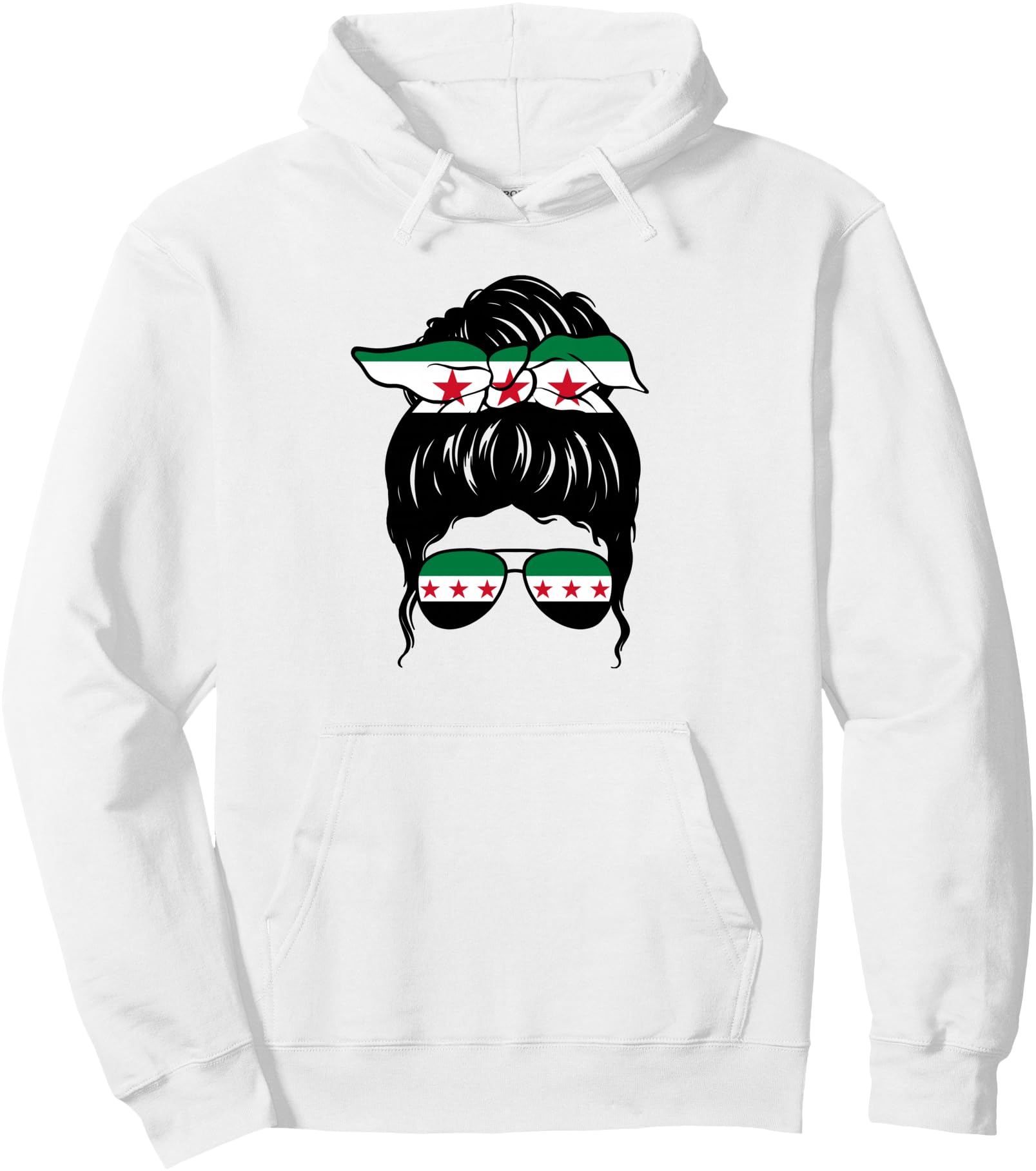 Syrian Girl Syria Syrian Flag Proud Syrian Woman Pullover Hoodie