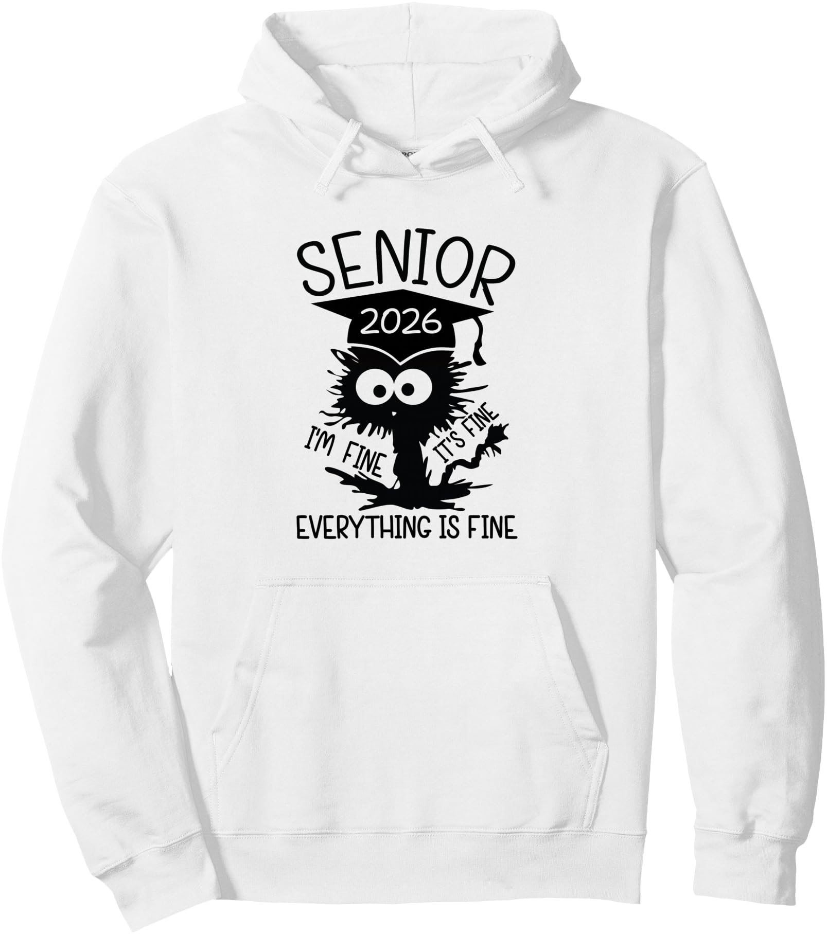 Senior 2026 High School College Graduation Year Class of 26 Pullover Hoodie