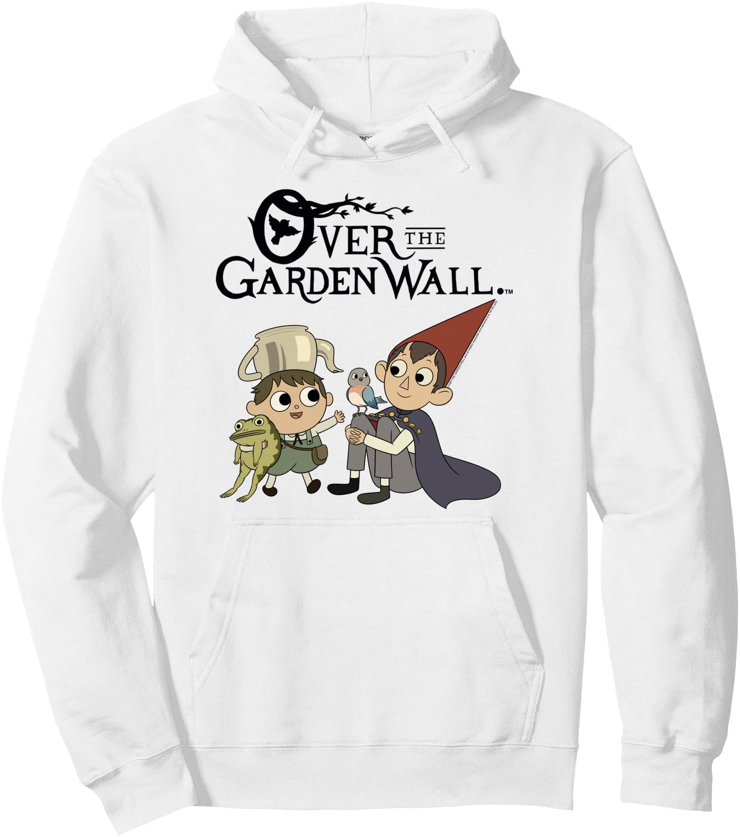 Over the Garden Wall Cast of Characters with Logo Cartoon Pullover Hoodie
