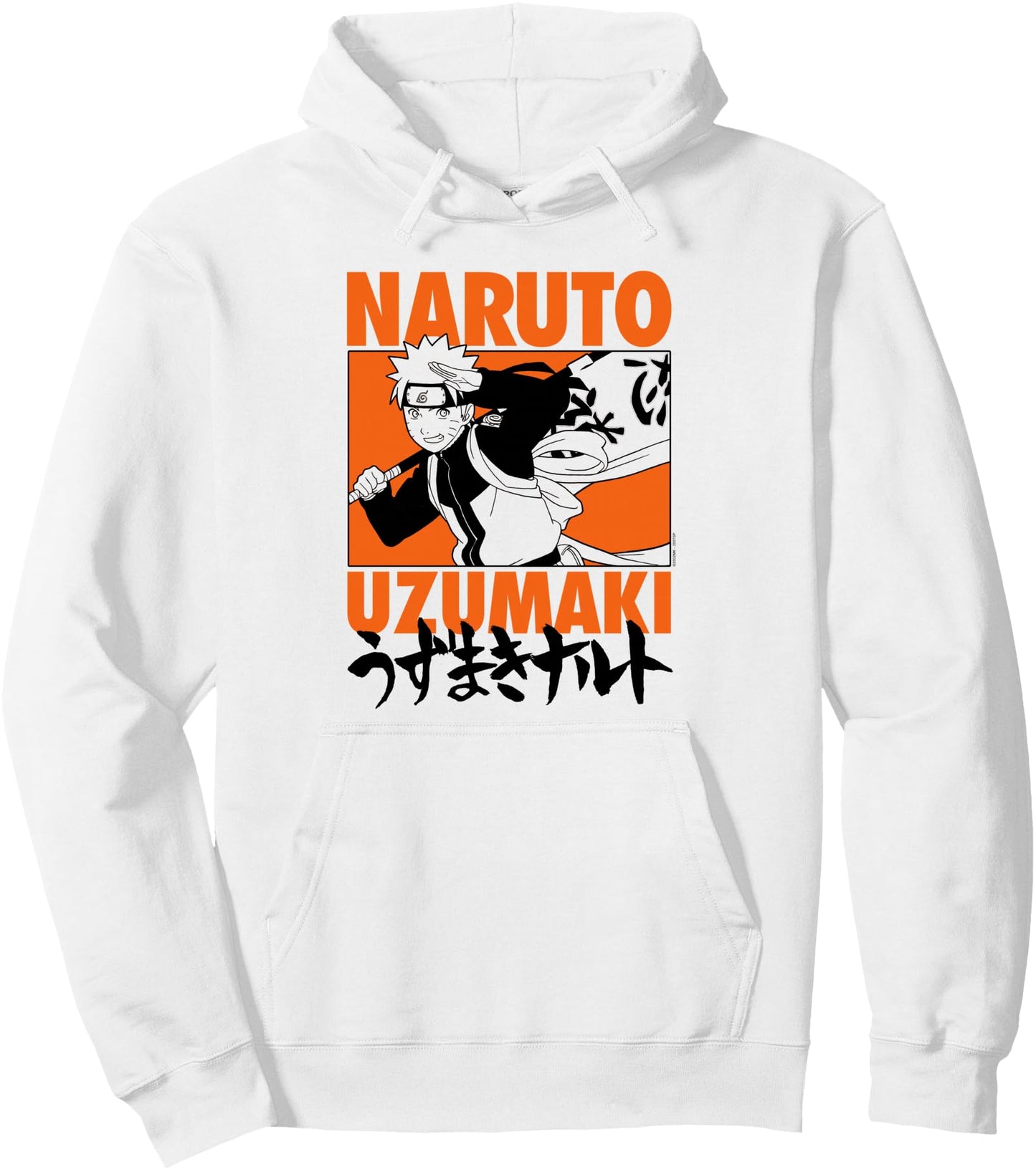Naruto Shippuden Cover Art with Logo Anime Pullover Hoodie