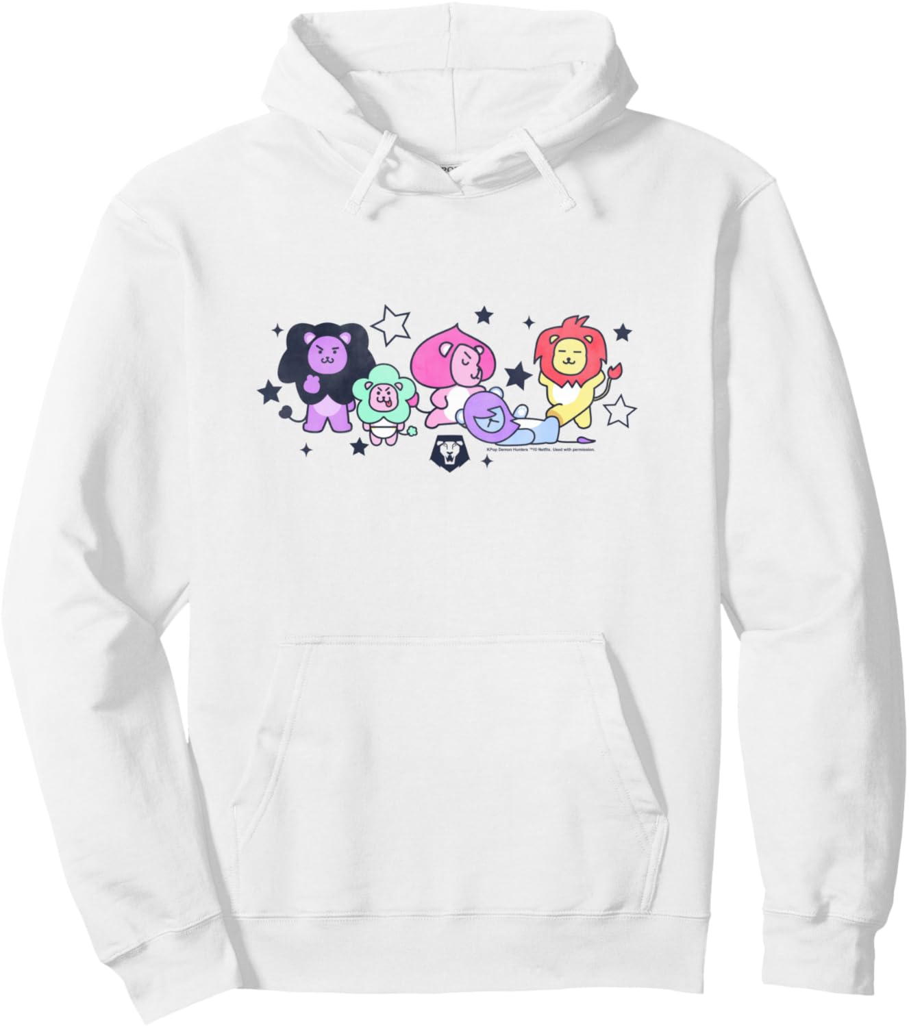 KPop Demon Hunters Halloween Saja Friends Cute Lions Pullover Hoodie