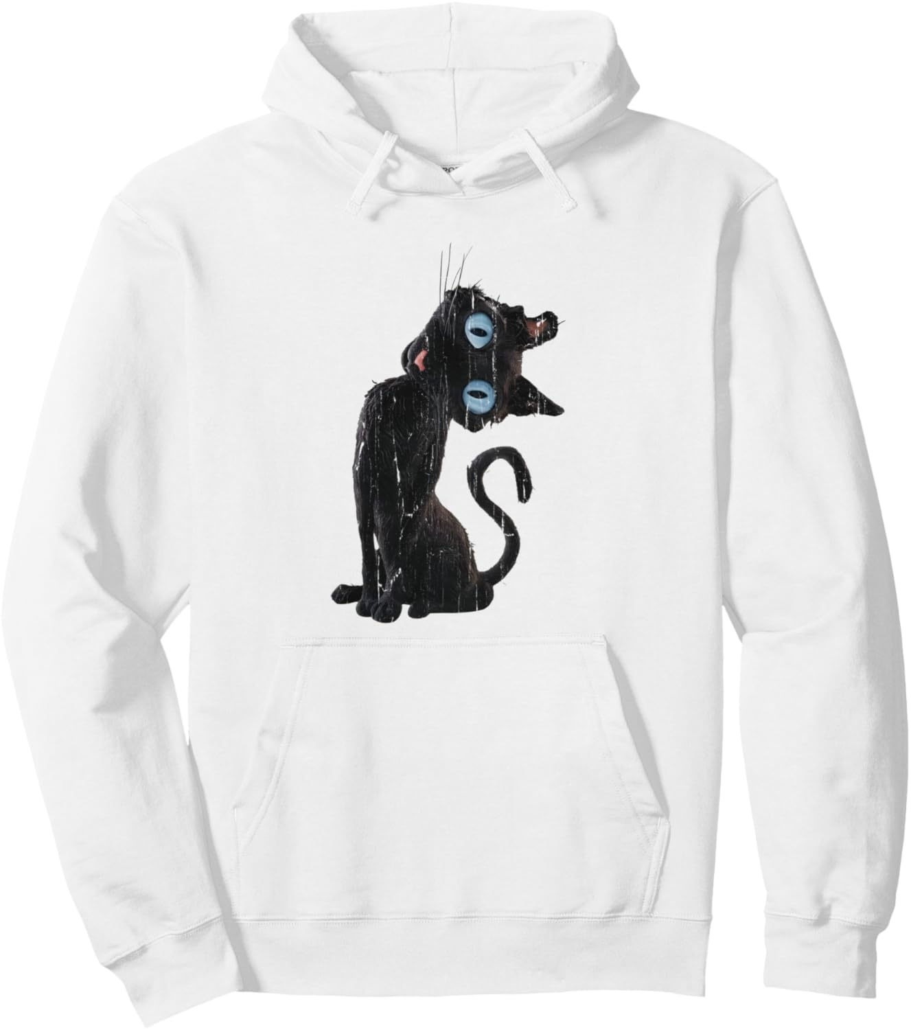 Coraline Cat, Creepy Cat, Cute Cat Meme Pullover Hoodie