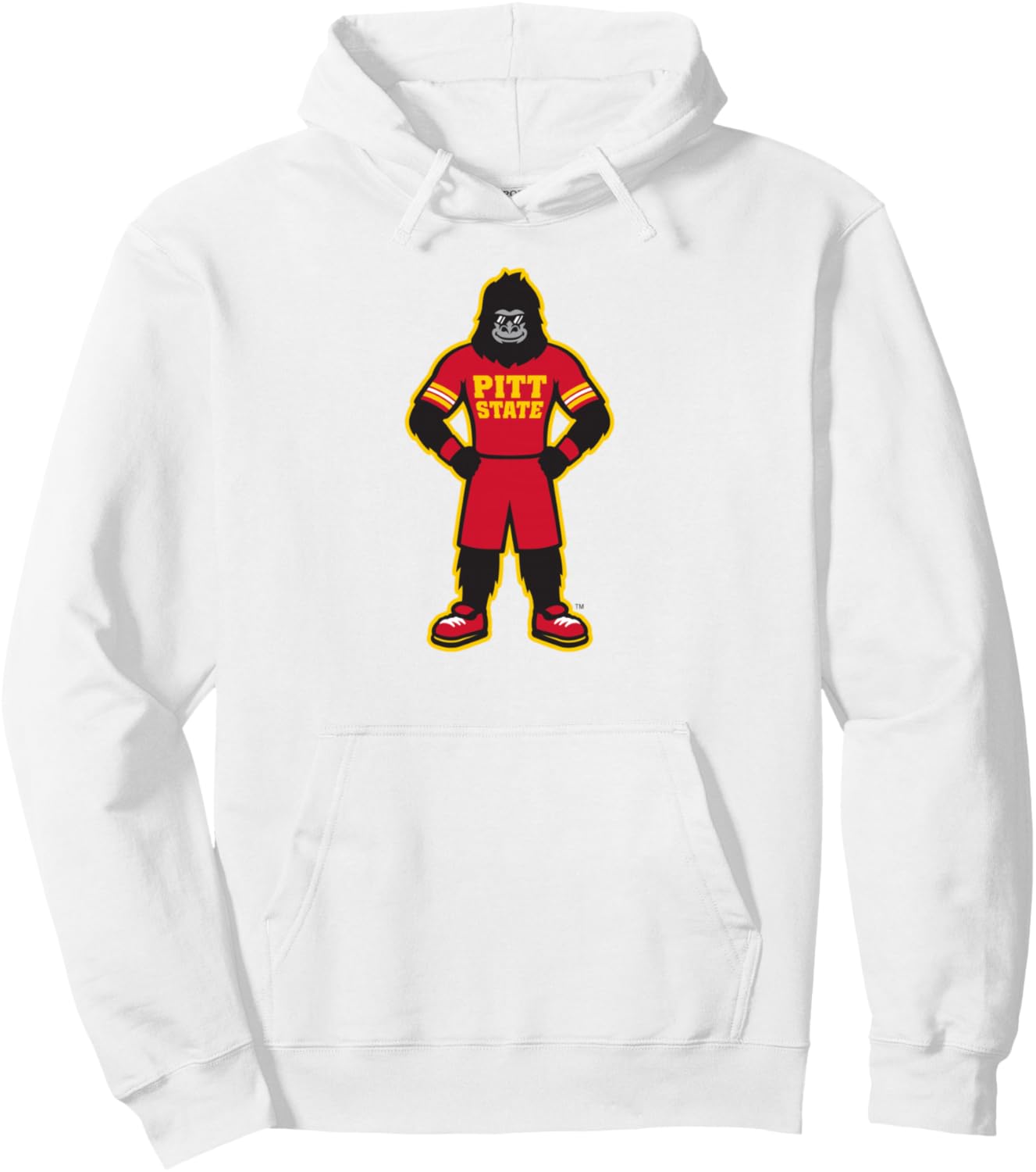 Pittsburg State University Gorillas Pitt State Gus Mascot Pullover Hoodie