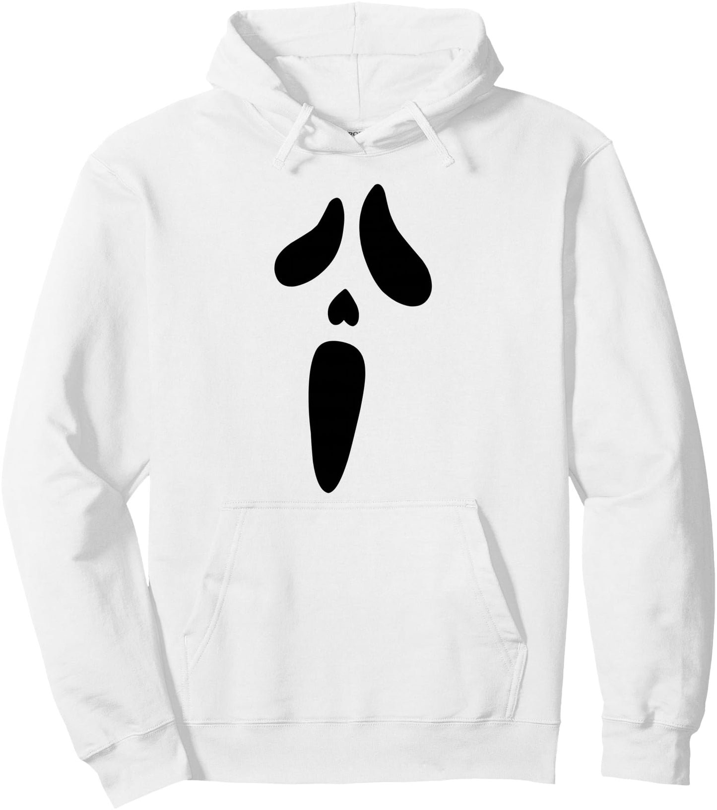 Halloween Ghost Scary Face Holiday Costume Pullover Hoodie
