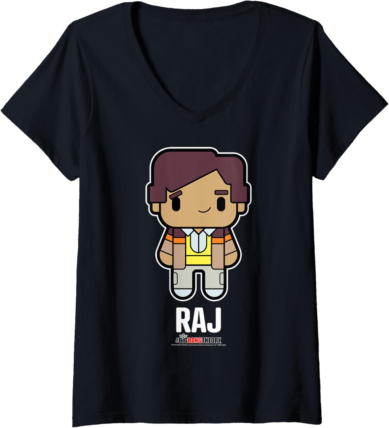 The Big Bang Theory Chibi Raj V-Neck