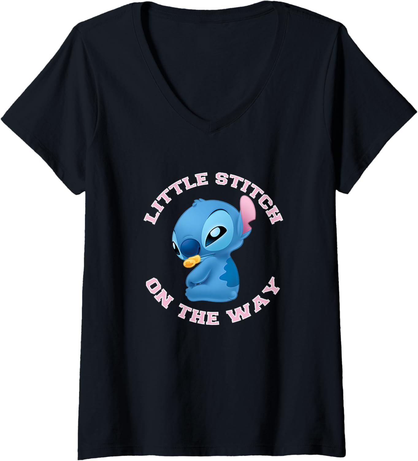 Disney Lilo & Stitch Little Stitch On The Way Chibi Icon V-Neck