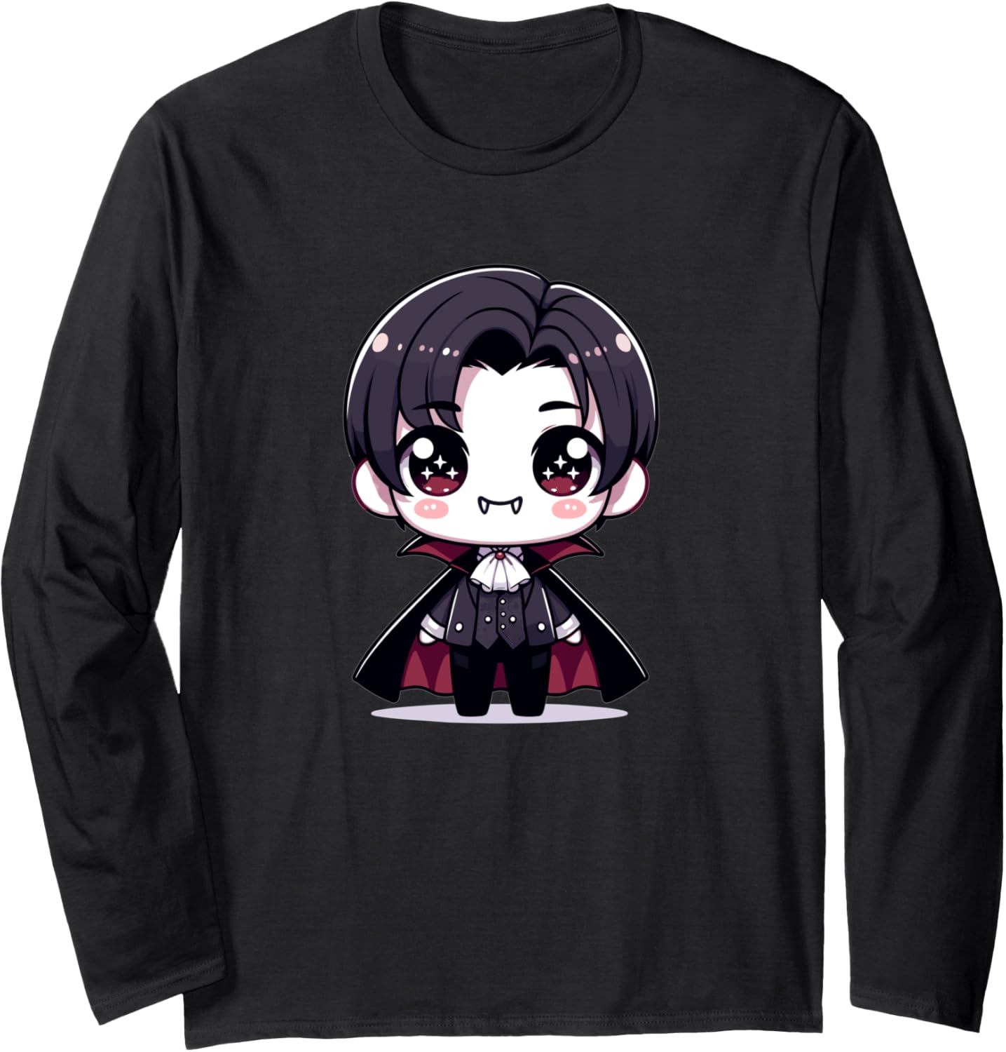 Adorable Cute Japanese Kawaii Chibi Vampire Long Sleeve