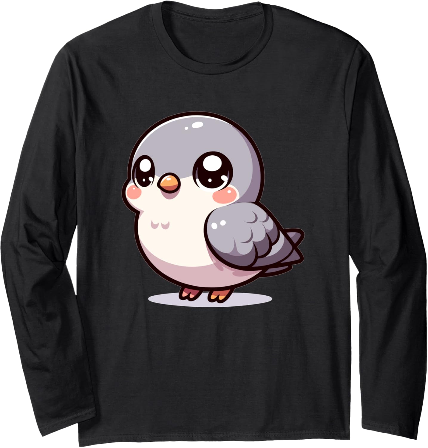 Adorable Cute Japanese Kawaii Chibi Pigeon Long Sleeve
