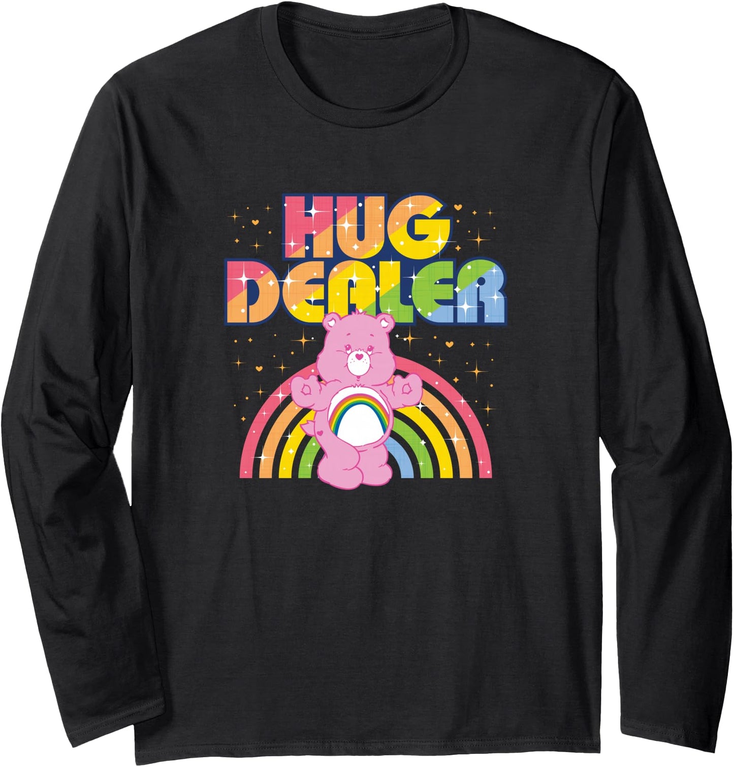 Care Bears Hug Dealer Rainbow Retro Cartoon Long Sleeve