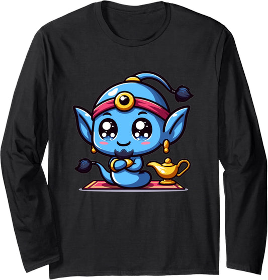 Adorable Cute Japanese Kawaii Chibi Genie (Jinn) Long Sleeve