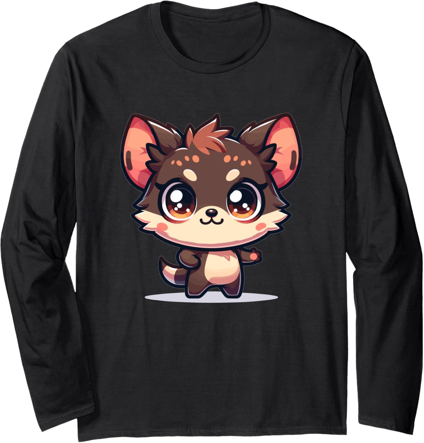 Adorable Cute Japanese Kawaii Chibi Tasmanian Devil Long Sleeve