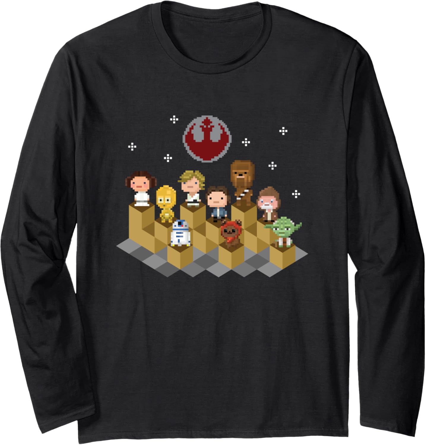Star Wars Iconic Epic Rebel Alliance Group Shot Chibi Poster Long Sleeve