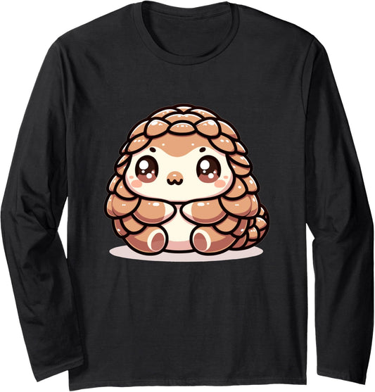 Adorable Cute Japanese Kawaii Chibi Pangolin Long Sleeve