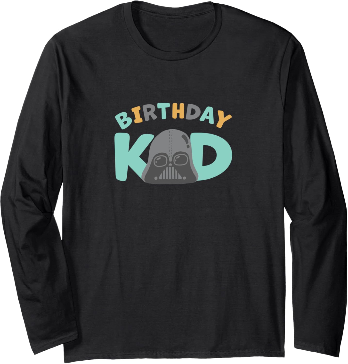 Star Wars Darth Vader Cute Birthday Kid Chibi Birthday Long Sleeve