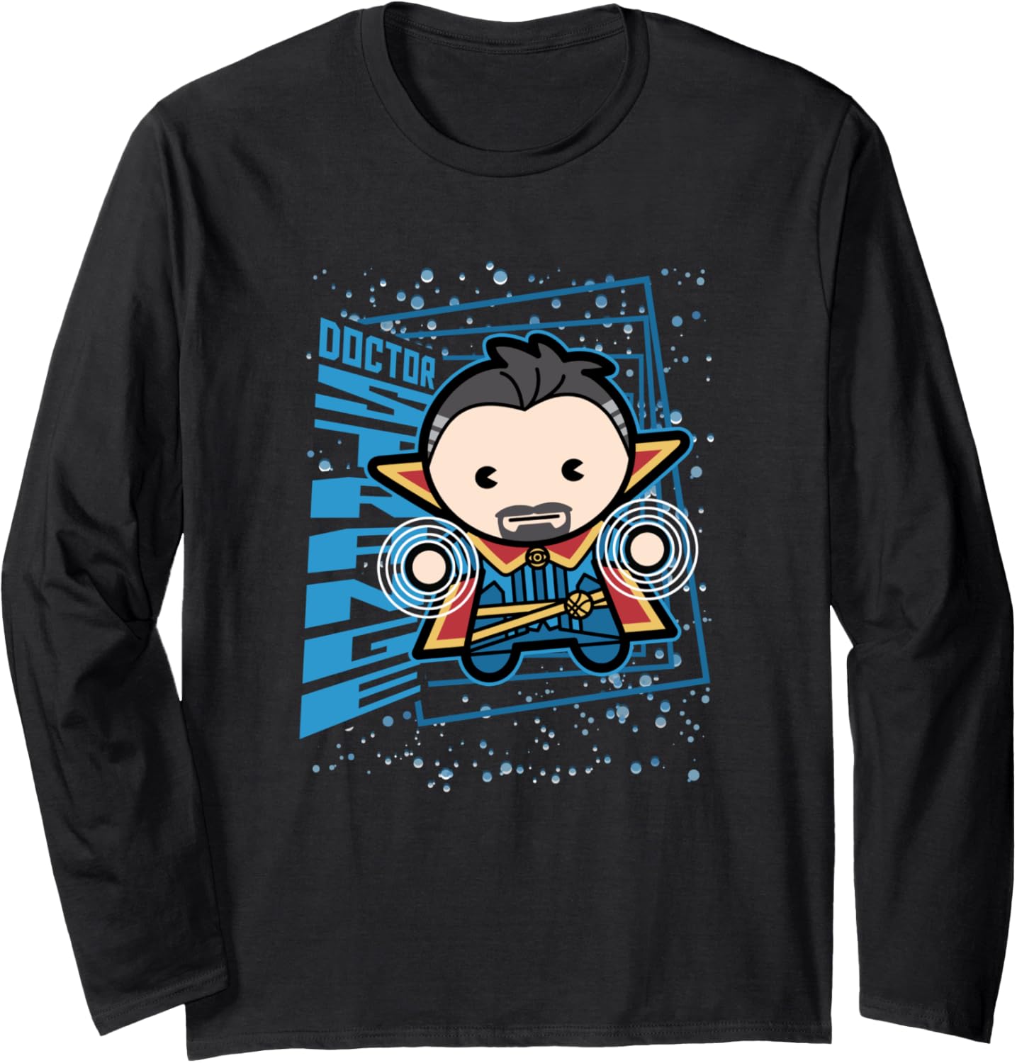 Marvel Kawaii Chibi Doctor Strange Magic In Space Logo Long Sleeve