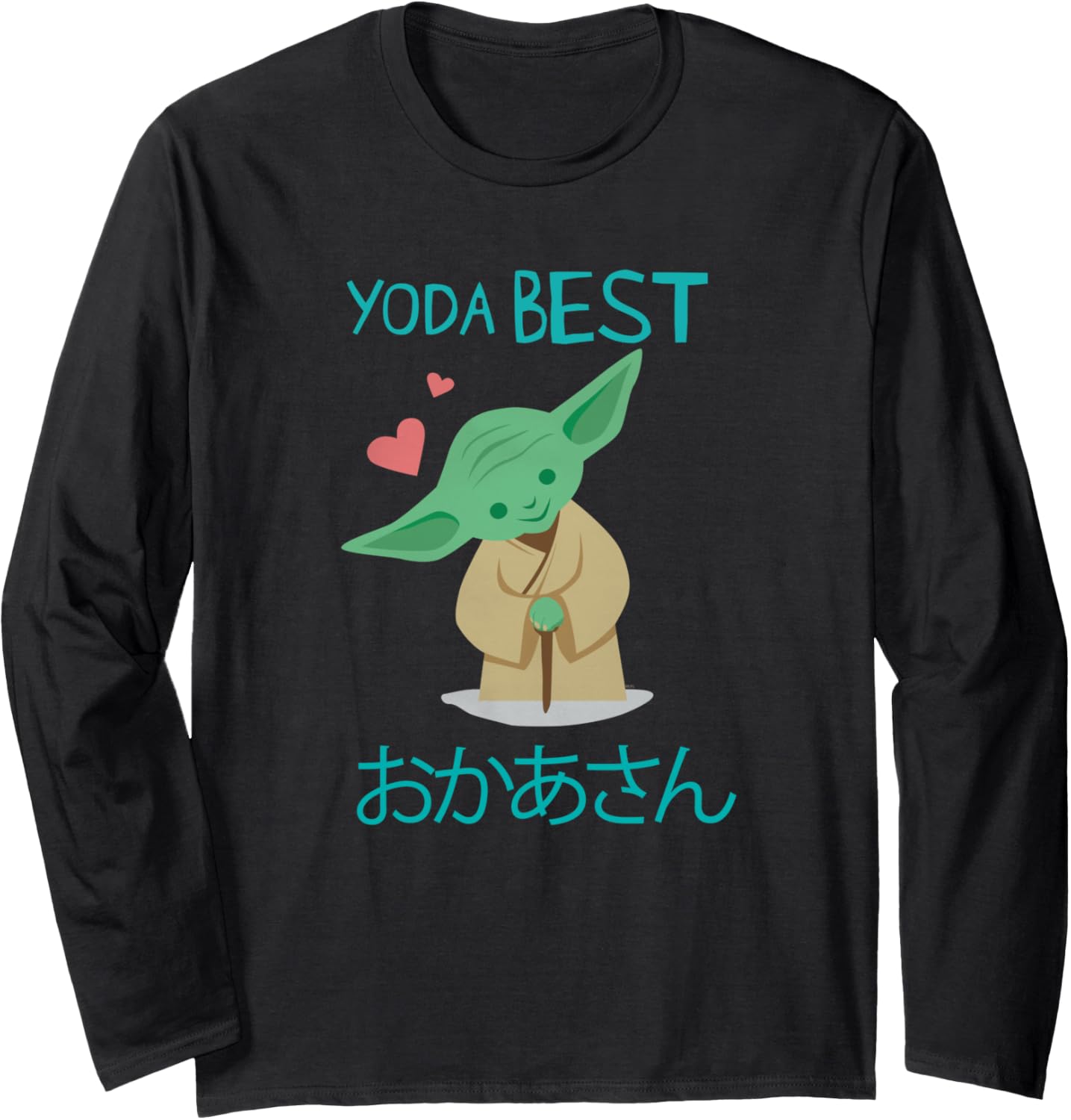 Star Wars Yoda Best Mom Chibi Portrait Mother\u2019s Day Japanese Long Sleeve