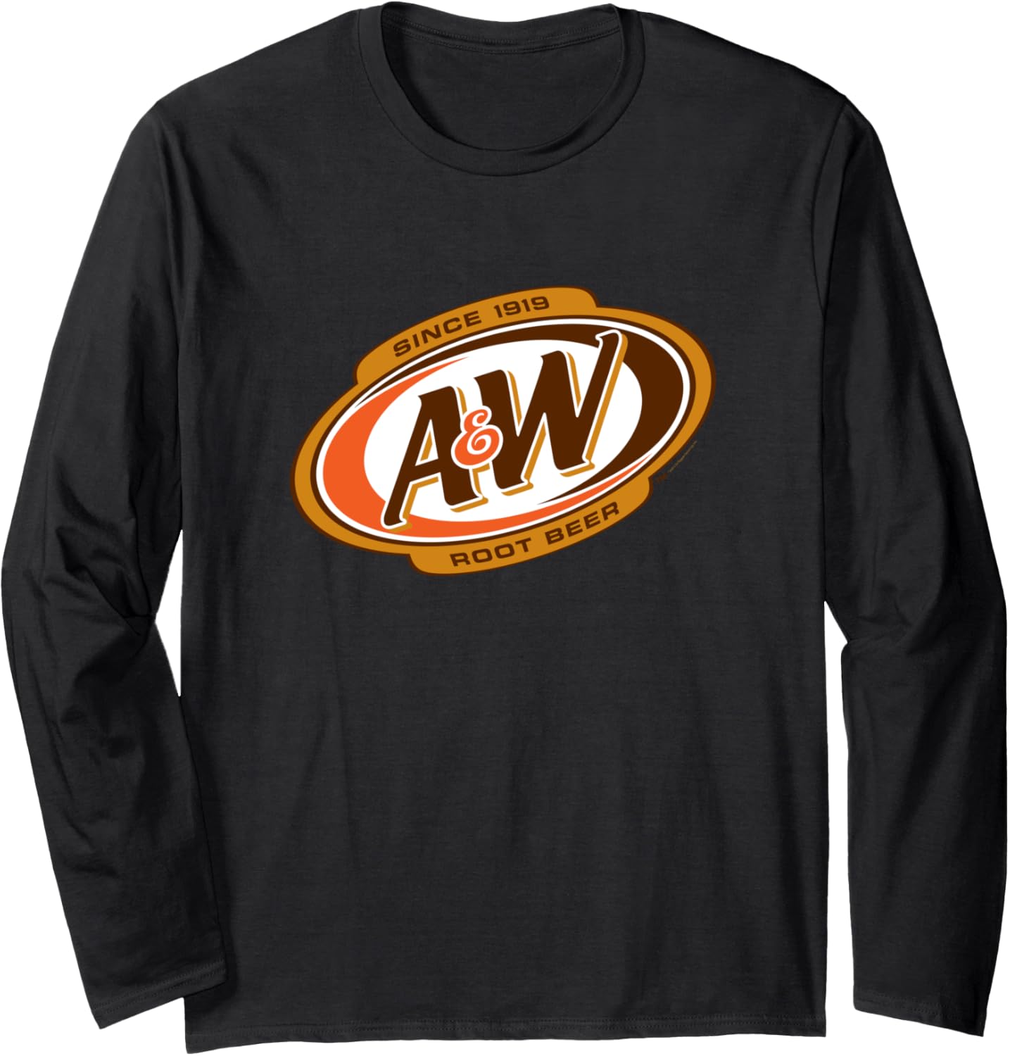 A&amp;W Root Beer Since 1919 Retro Soda Badge Long Sleeve T-Shirt