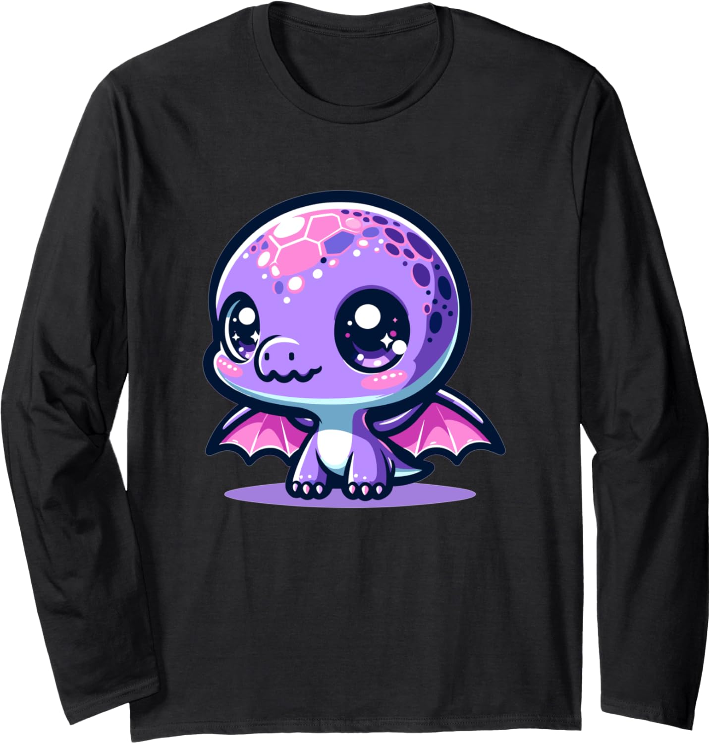 Adorable Cute Japanese Kawaii Chibi Pterodactyl Long Sleeve