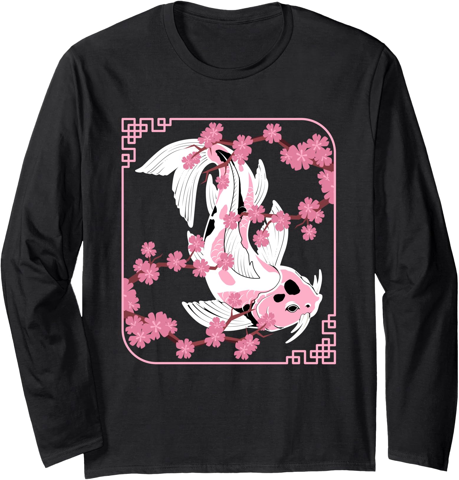 Aesthetic Japanese Koi Fish Cherry Blossom Long Sleeve