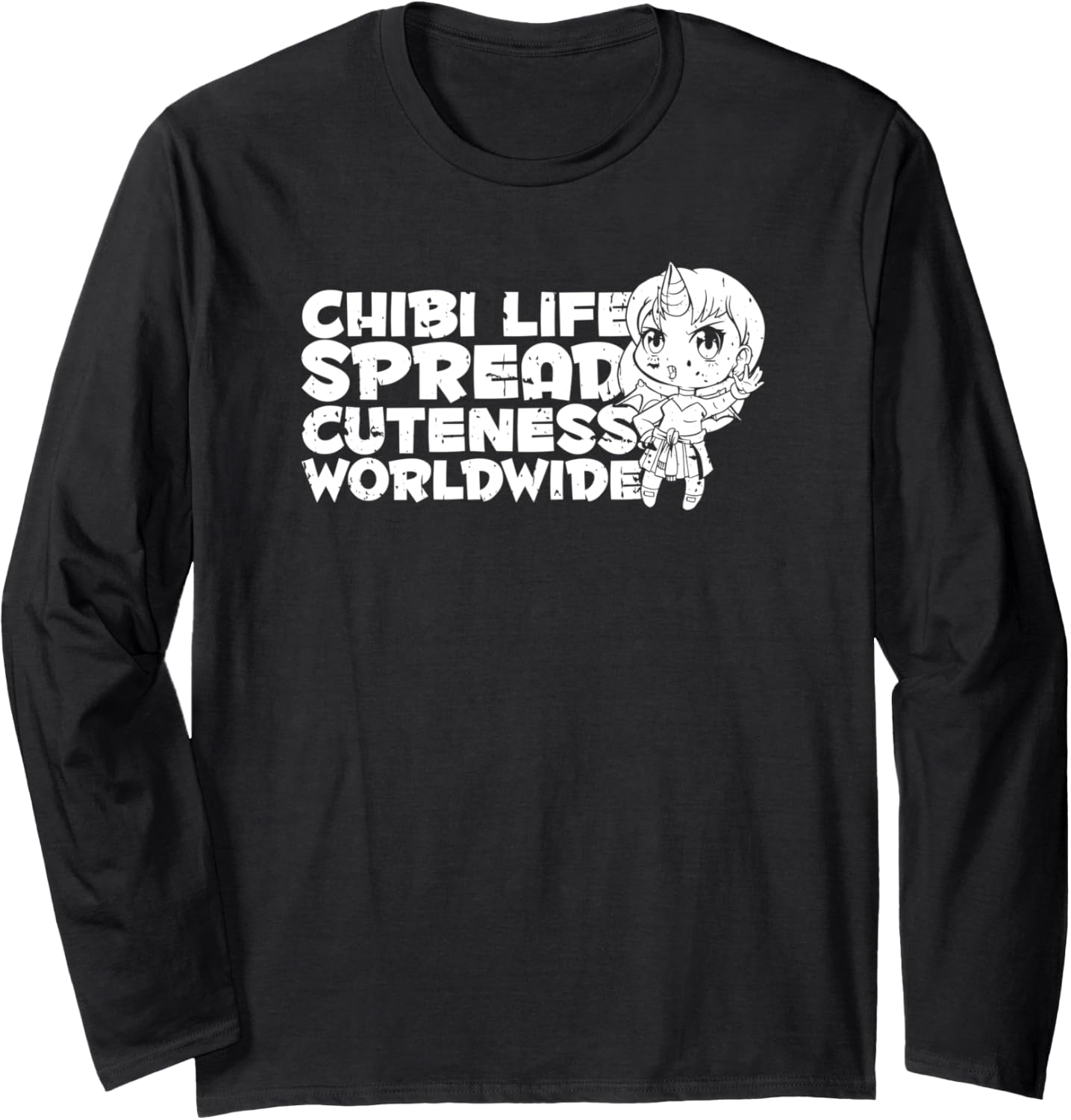 Manga Japanese - Otaku Cosplay Japan Kawaii Anime Chibi Long Sleeve