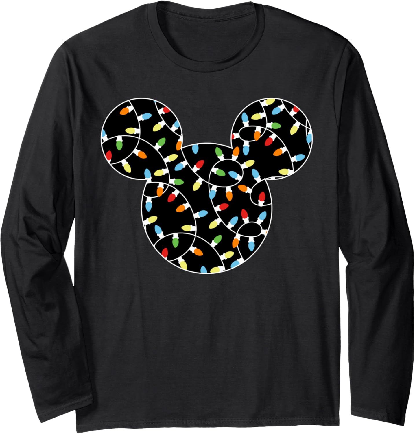 Disney Mickey Christmas Lights Long Sleeve T-Shirt Long Sleeve