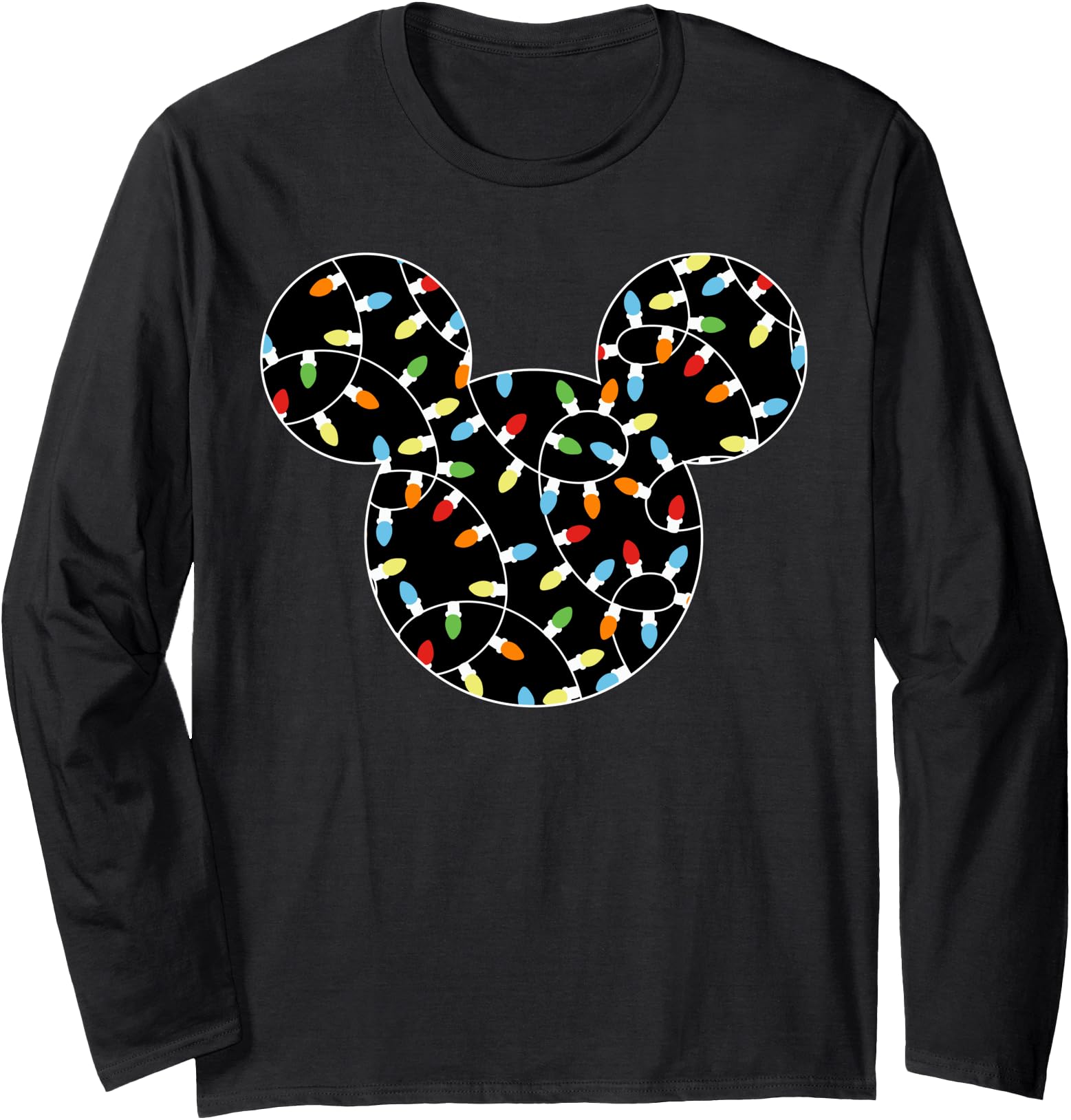 Disney Mickey Christmas Lights Long Sleeve T-Shirt Long Sleeve