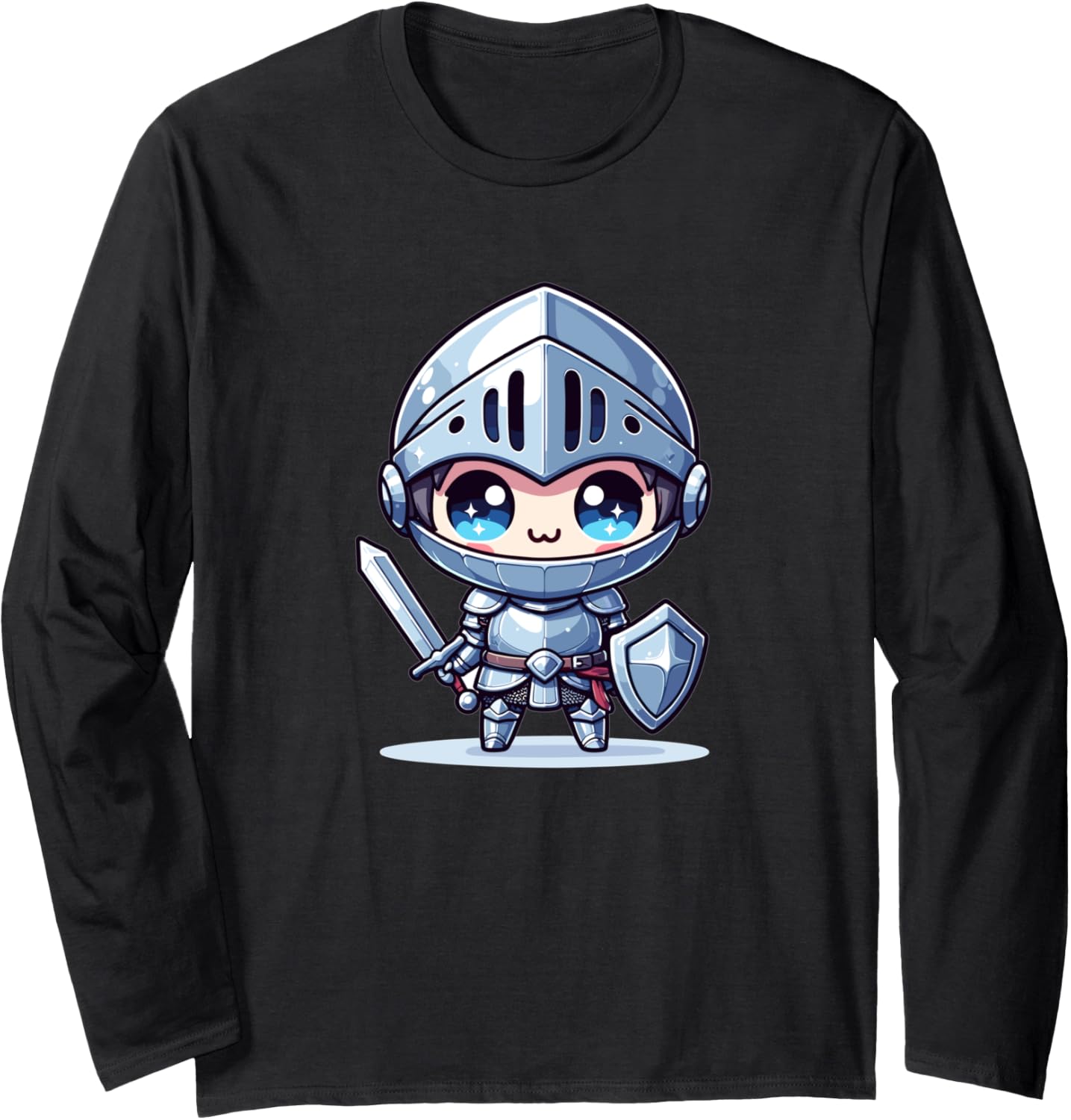 Adorable Cute Japanese Kawaii Chibi Knight Long Sleeve