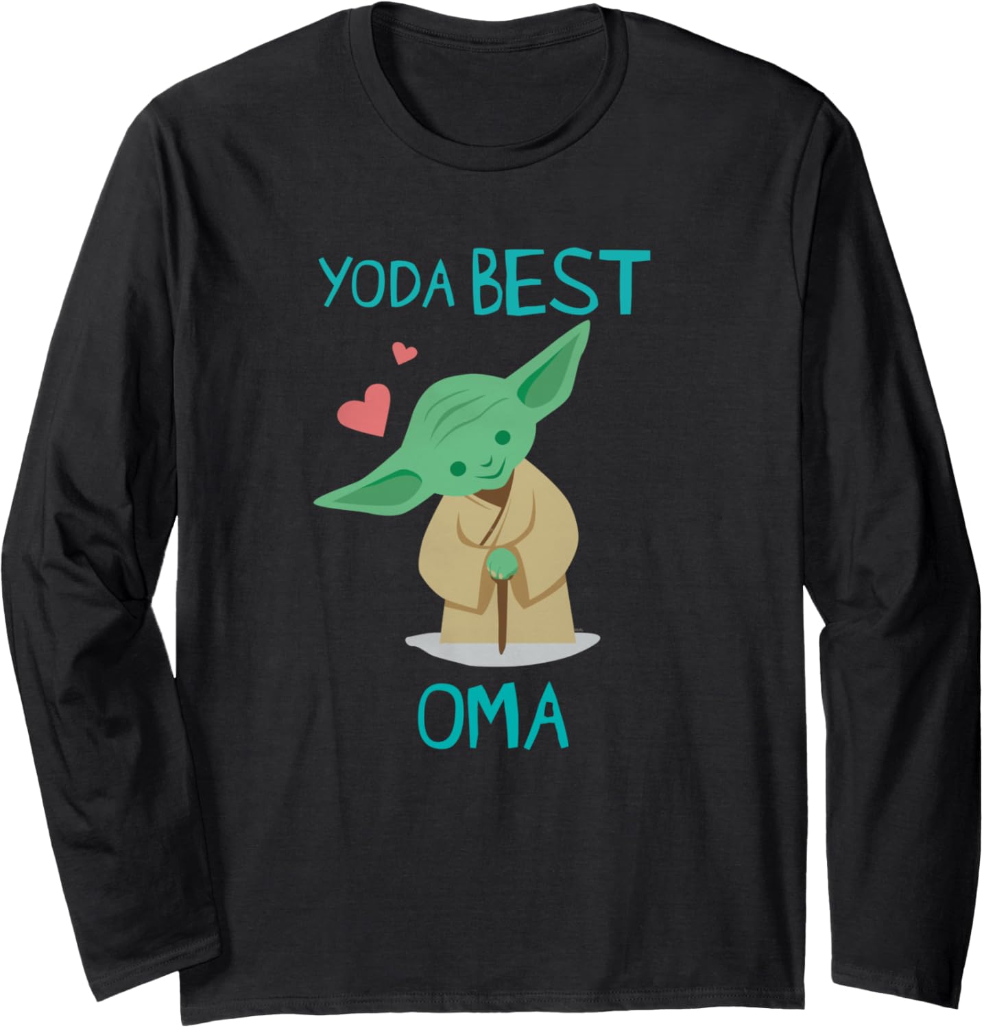 Star Wars Yoda Best Oma Yoda Chibi Portrait Mother\u2019s Day Long Sleeve