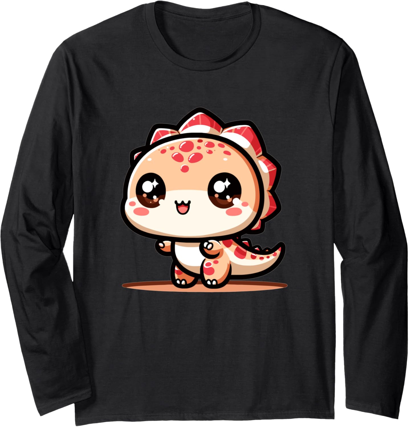 Adorable Cute Japanese Kawaii Chibi Spinosaurus Long Sleeve