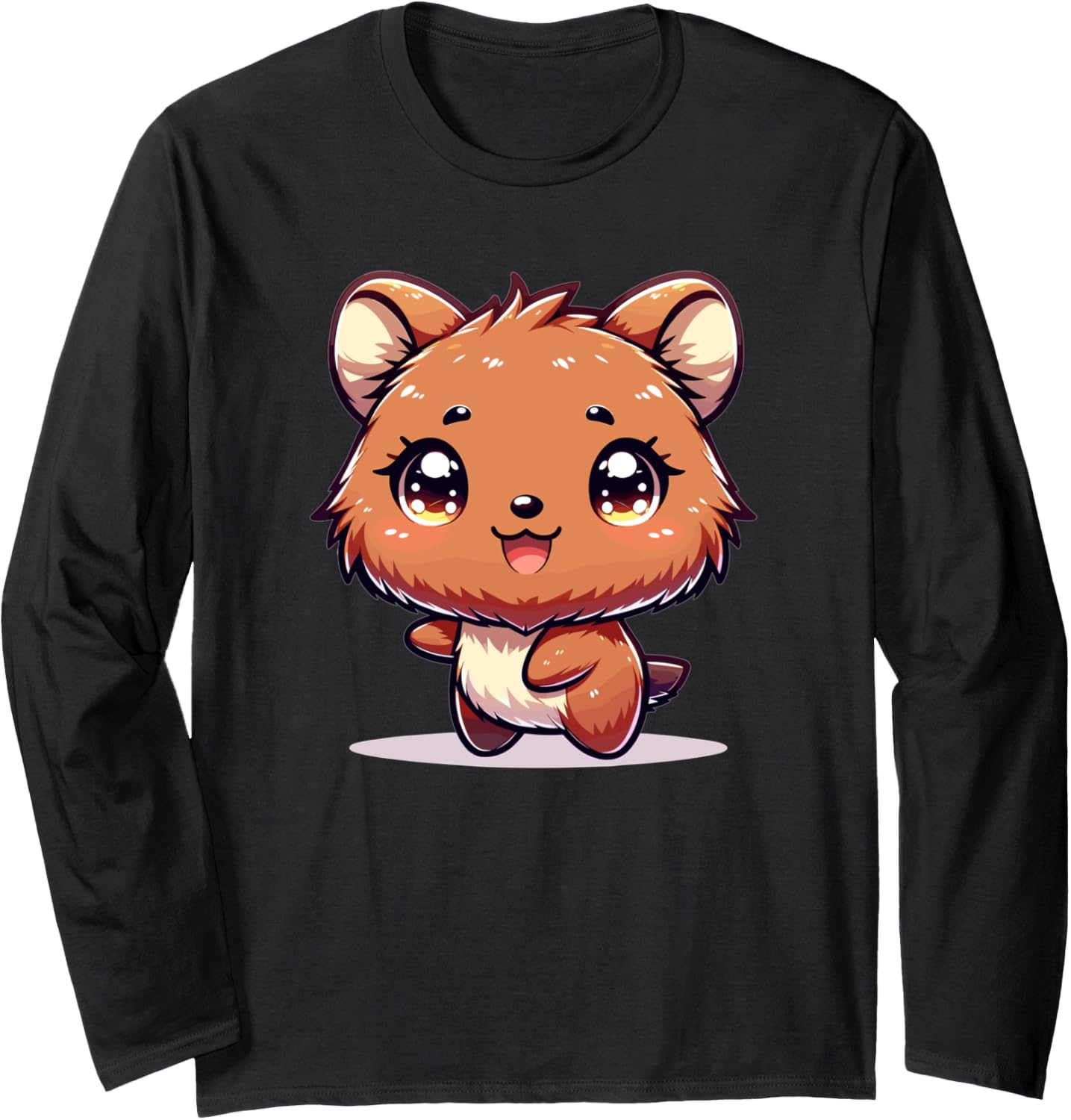 Adorable Cute Japanese Kawaii Chibi Quokka Long Sleeve