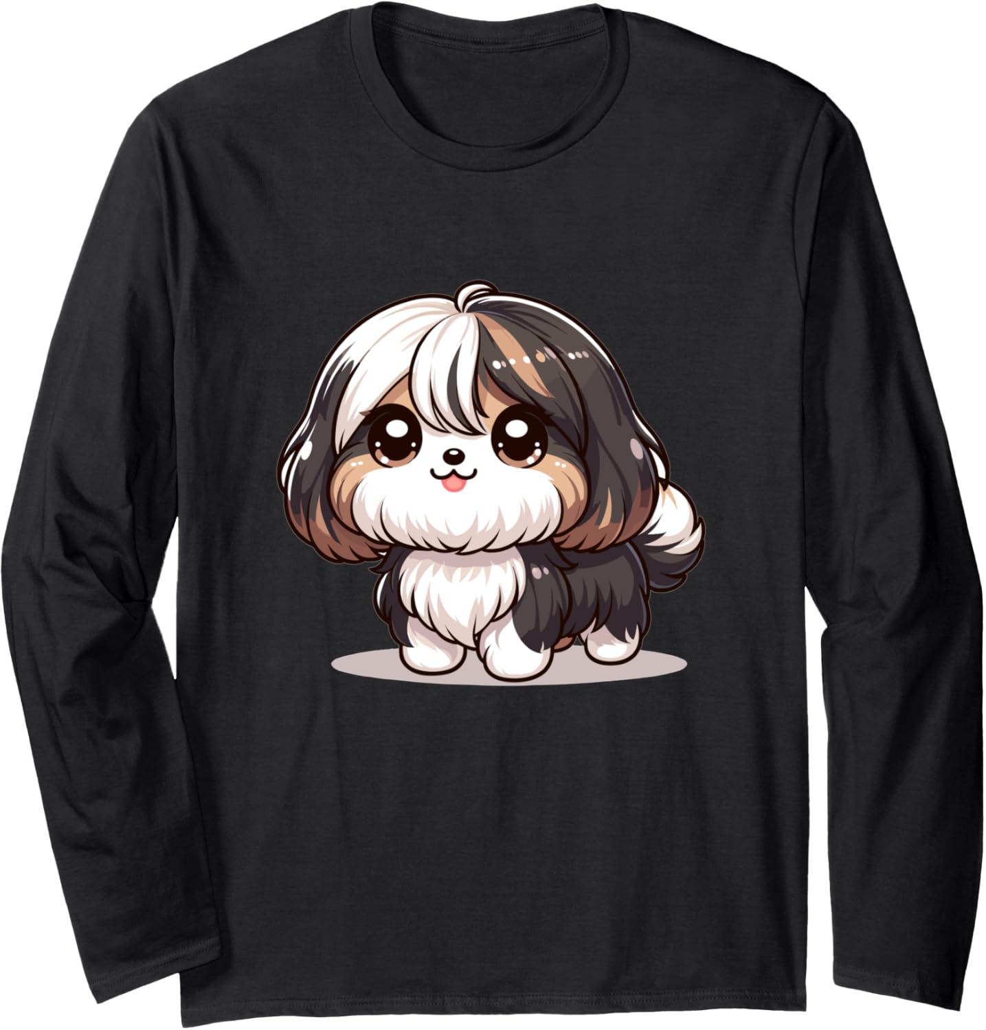 Adorable Cute Japanese Kawaii Chibi Havanese Long Sleeve