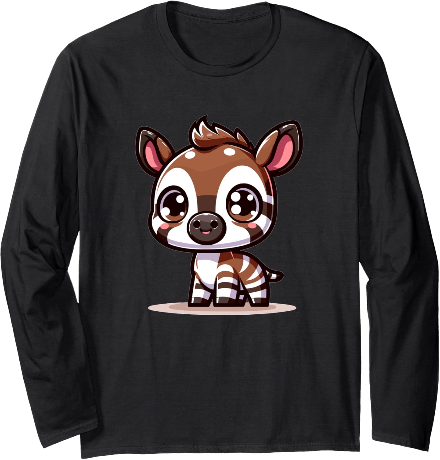 Adorable Cute Japanese Kawaii Chibi Okapi Long Sleeve