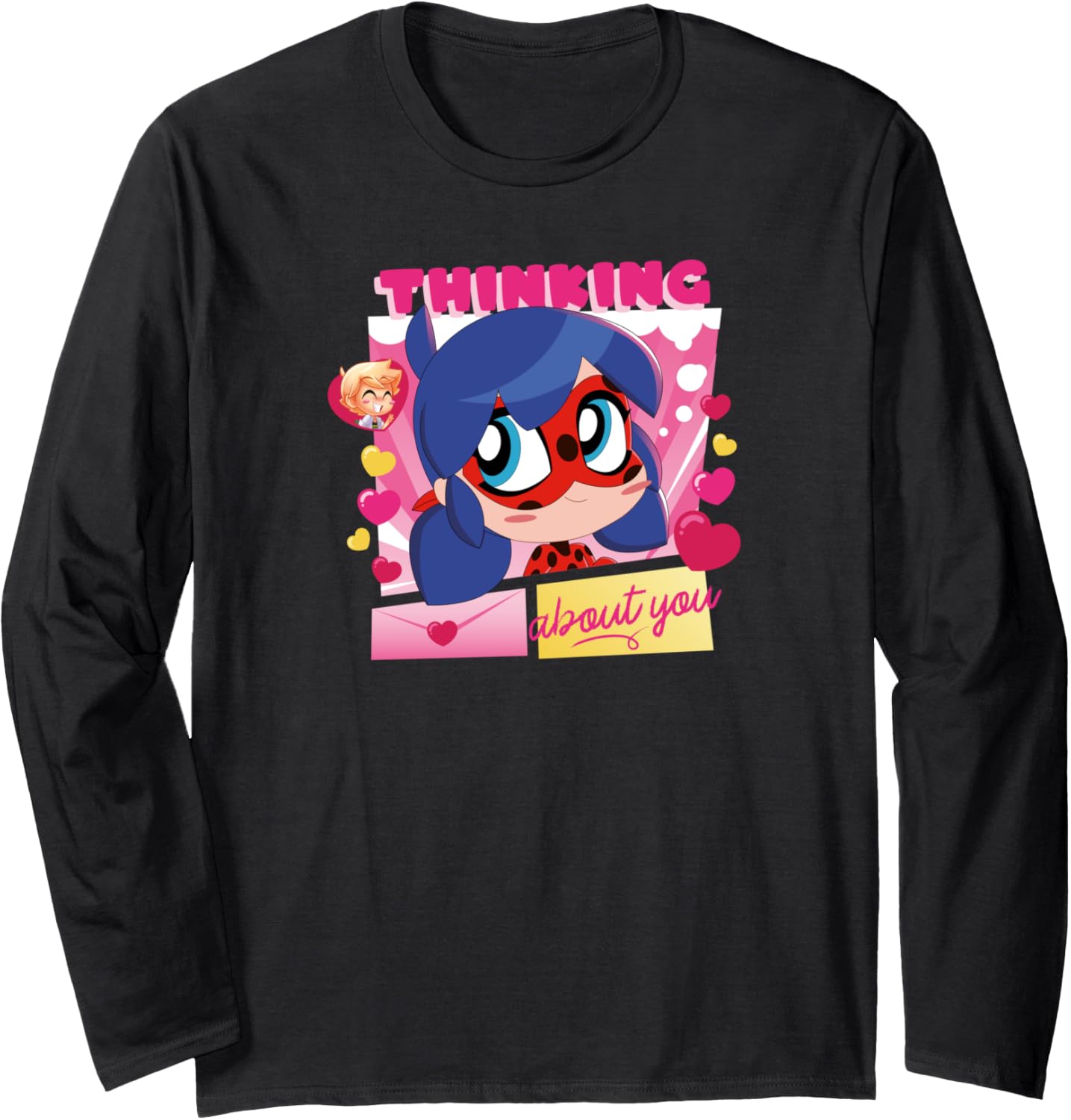 Miraculous Ladybug Chibi Collection Thinking about you Long Sleeve
