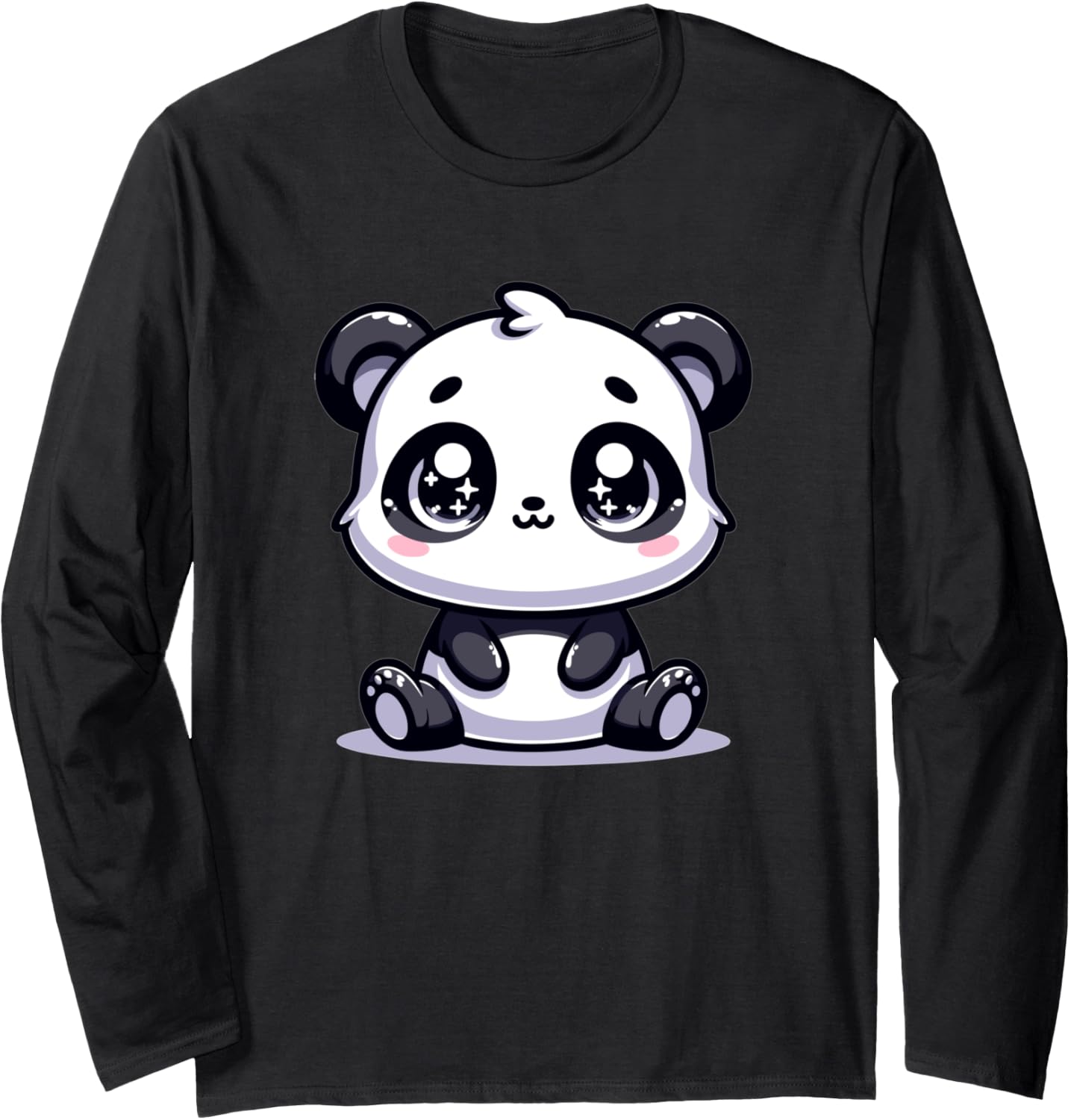 Adorable Cute Japanese Kawaii Chibi Panda Long Sleeve