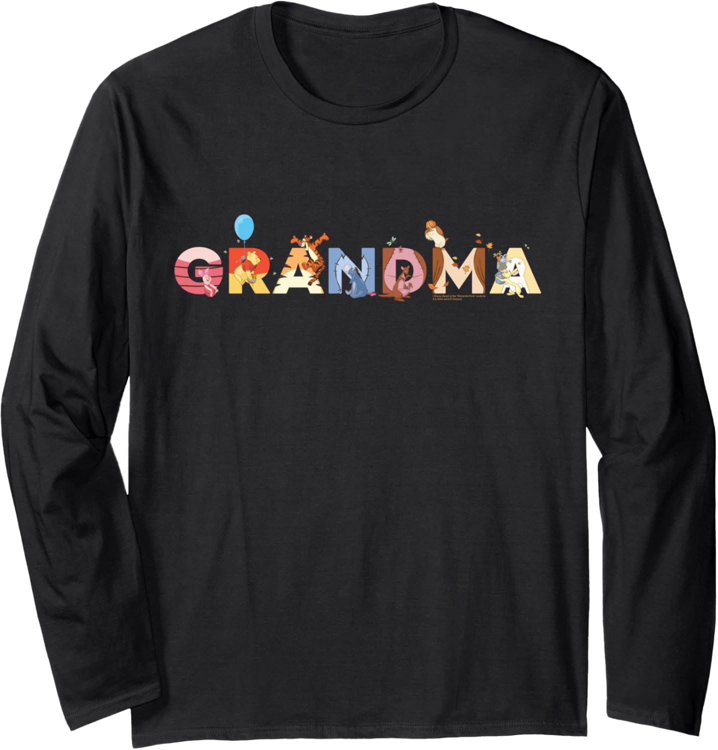 Disney Winnie the Pooh & Friends Grandma Gift Family Trip Long Sleeve